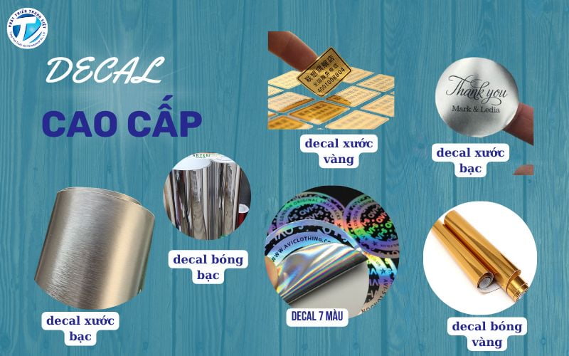 Giải pháp decal cao cấp – Bóng, xước, 7 màu PVC &amp; PET in UV